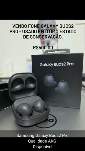 Vendo Galaxy Buds2 Pro seminário novo, na caixa. Ótimo estado de conservação.
