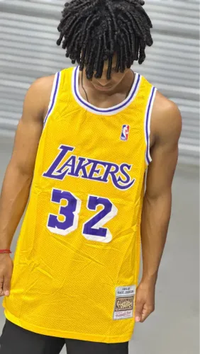 Regata NBA Lakers 32 Magic Johnson Retrô Basquete