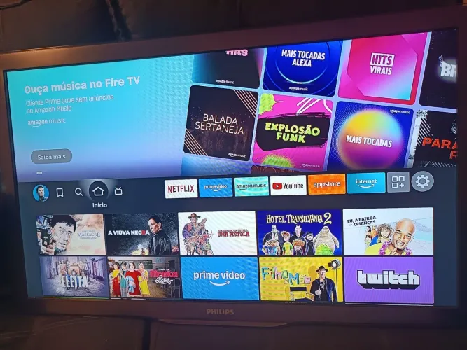 TV 40 polegadas com Ambilight