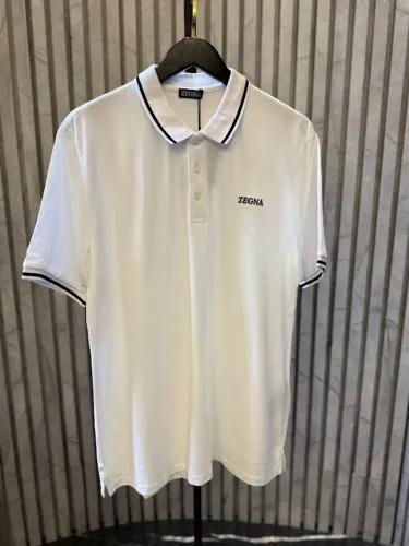 CAMISETA POLO - ZEGNA -BRANCA - TAM. M/G/GG/XLG