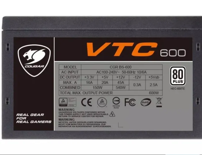 Fonte cougar 600w