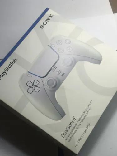 Controle Joystick Sem Fio Dualsense Ps5 Chroma Pearl Branco Pérola