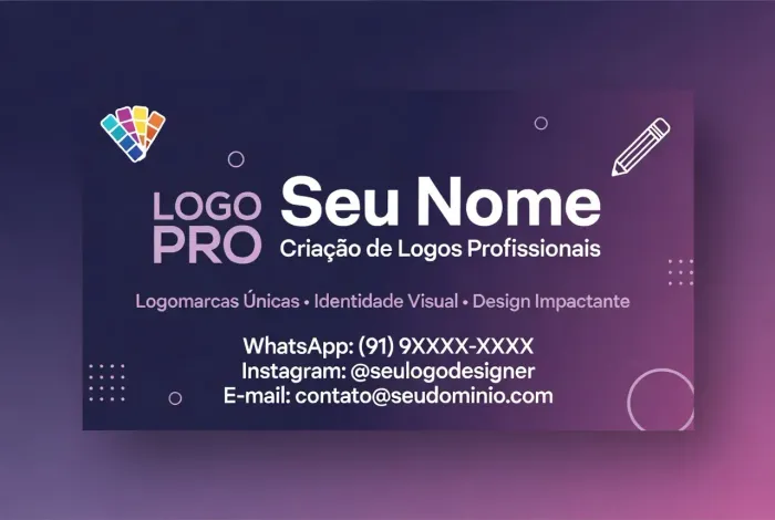Arte de cartão de visitas profissional