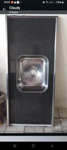 Vendo pia para cozinha em mármore sintético
