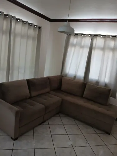 Sofá de Canto em L tipo Suede