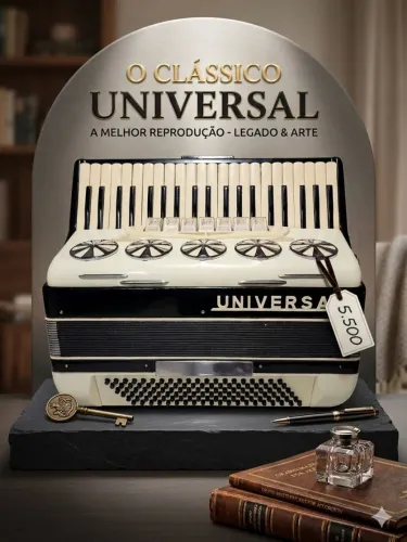 Acordeon Universal 120 baixos similar scandalli todeschini