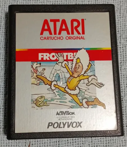 Frostbite (da Activision, licenciado no Brasil pela PolyVox para o Atari 2600).