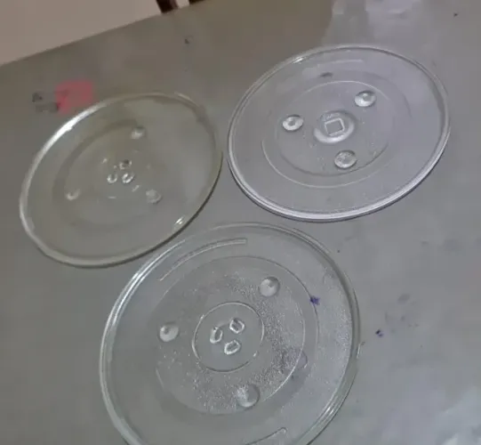 3 unidades pratos de utilidade microondas 40l