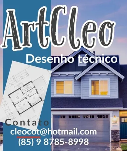 Desenho técnico em CAD para projetos e reformas a partir de 80,00 reais.