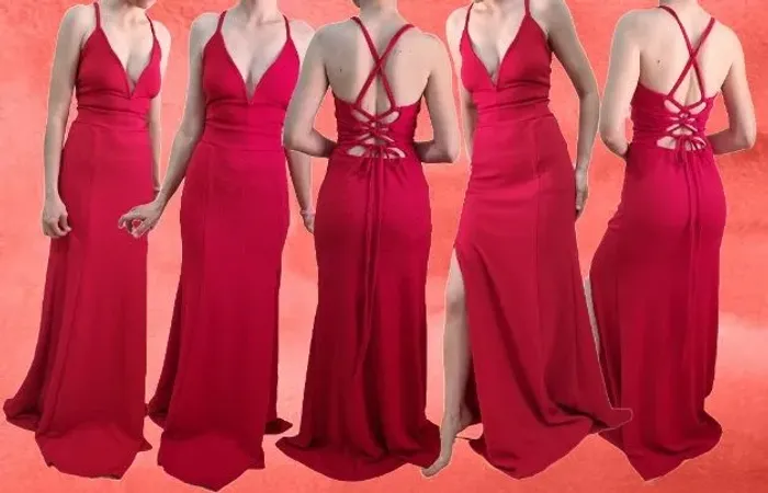 Vestido de festa vermelho
