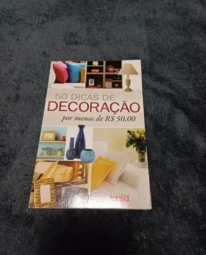 Livro "50 dicas de decoração por menos de 50,00 reias".