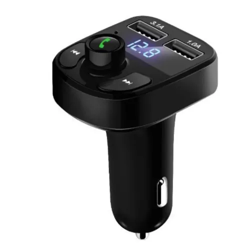 Carregador Carro Transmissor Fm Bluetooth Veicular Mp3 Rádio