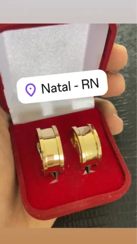 Par Alianças Bvlgari Liso Moeda Antiga