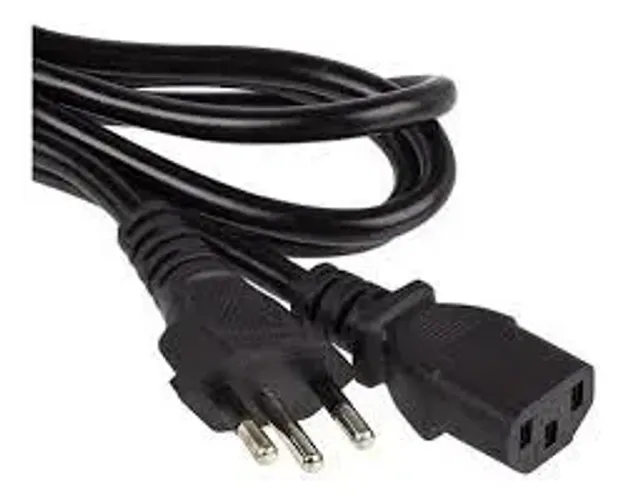 cabo de força para computador e monitor
