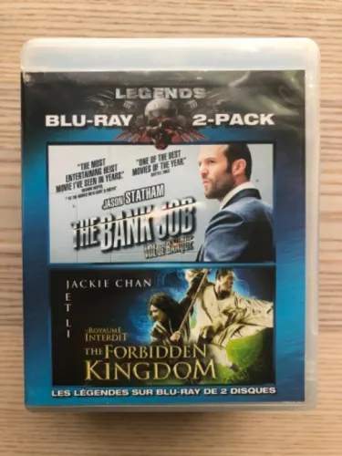 Blu-Ray Efeito Dominó + O Reino Proibido. Importado. Sem legendas em PT-BR