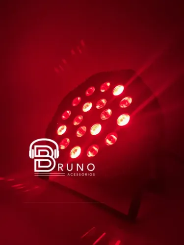 Canhão refletor 18 LED 1W RGB Refletor Iiluminação FESTA BALADA DJ