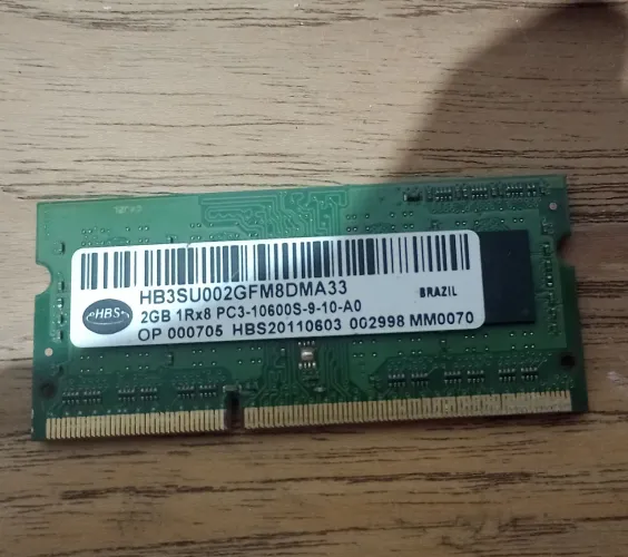 Memória 2GB DDR3 10600S