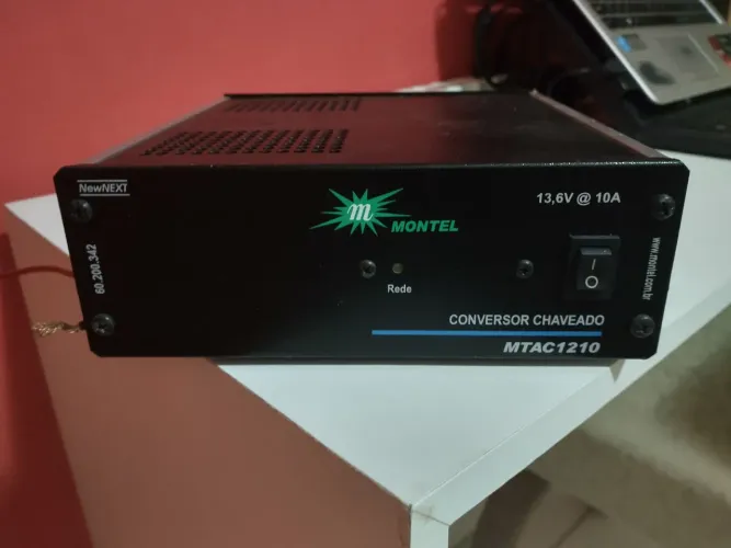 Fonte mesa 13,6vcc / 10A (16A pico) / bat 4 A MTAC1210F
