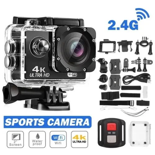 Conjunto De Câmeras Esportivas Dv 4k Ultra Hd 30m
