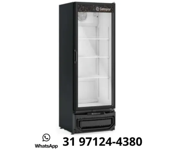 Refrigerador 410L Gelopar Preto 220v