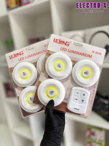 Kit 3 Luminárias LED com Controle Remoto - LeLong