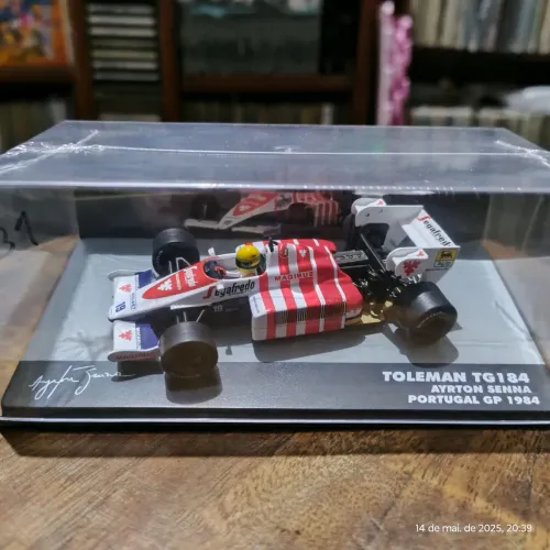 Miniatura F1 Toleman TG184 Ayrton Senna Portugal GP 1984