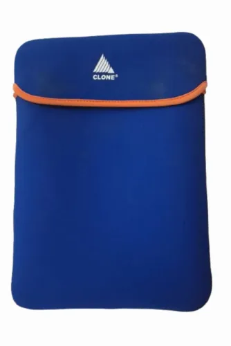CAPA PARA NOTEBOOK ESTOJO DE NEOPRENE DUPLA FACE AZUL + PRETO