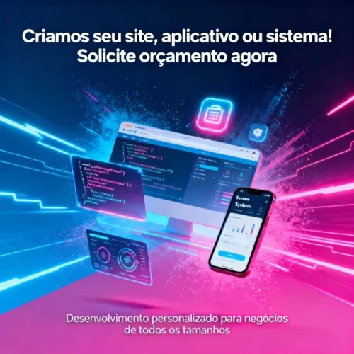 Desenvolvimento de sistemas, app e sites