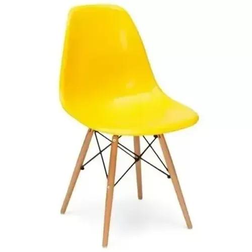 Cadeira Eames Base Madeira Eiffel - Receba com Frete Grátis 