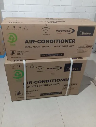 Ar condicionado Midea inverter conexão hi-fi 12000 btus quente e frio 
