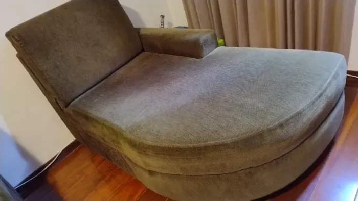 Chaise em Chenile Verde