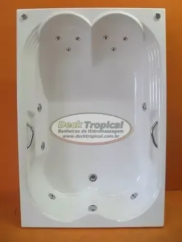 Banheira hidromassagem dupla Itálica 1,80 x 1,20 x 0,43