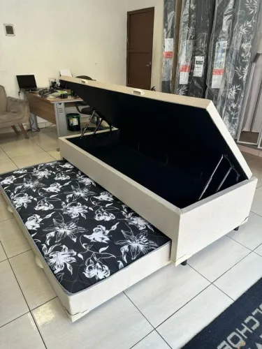 Cama Box com Cama Auxiliar e Baú Interno