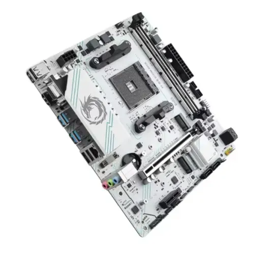 Placa Mãe Soyo B550m Am4 Pcie 4.0 Branco - Nova