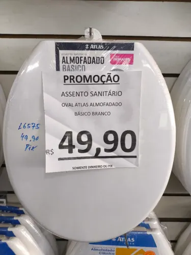 Assento Sanitário Branco Almofadado Básico