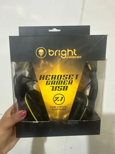? Headset Gamer Bright USB 7.1 - NOVO na caixa!