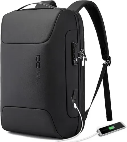 Mochila Bange Future Aesthetics Impermeável, Porta USB e Trava TSA