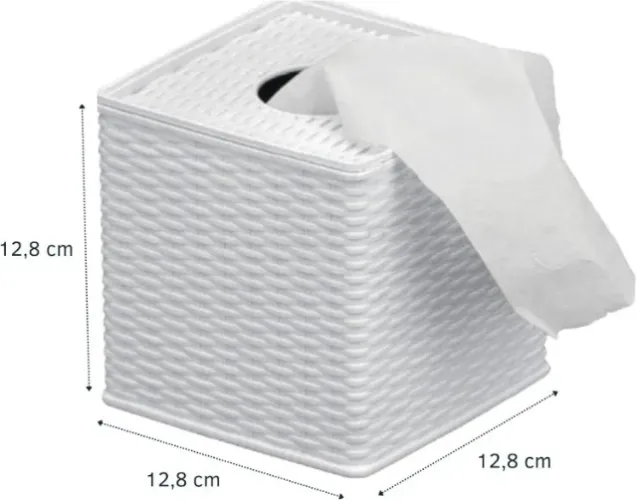 Suporte Rolo Papel Higiênico- lenço descartável- ratan