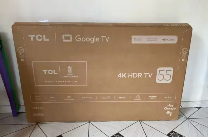 TV TCL 55 polegadas 4K HDR com Google TV
