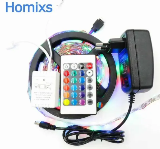 Fita de LED RGB com Controle Remoto - Decoração 5m