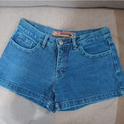 Short Jeans Feminino Azul
