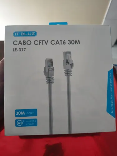 Cabo CFTV CAT6 30m - IT-Blue
