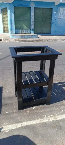 Base para cooktop feita de palete