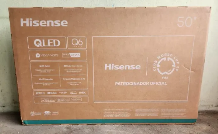Smart TV 50" 4K Hisense 50Q6QV QLED HDR10 Dolby Atmos - Lacrada