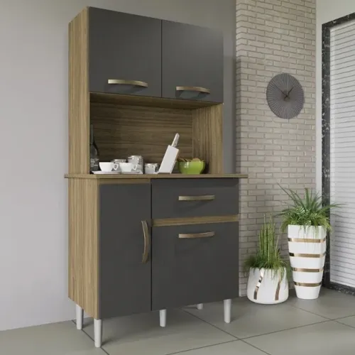 Cozinha Compacta Luiza Imop 0,90 cm Pronta Entrega