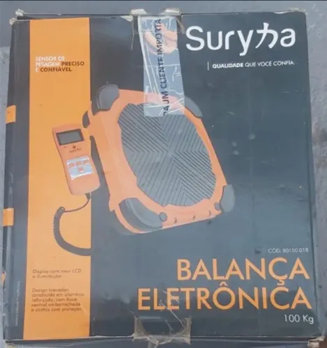 Balança Eletrônica 100kg Com Fio Suryha
