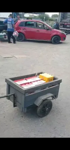 Carretinha pra moto com reboque da moto