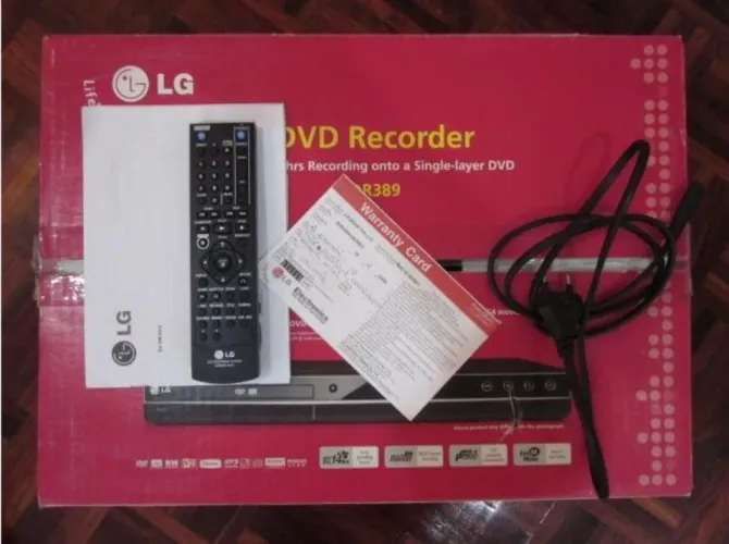 Gravador de dvd Lg