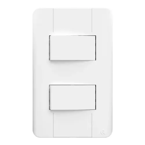 Noobi Informática | Interruptor Duplo Romazi Jangada Simples 10A 4x2