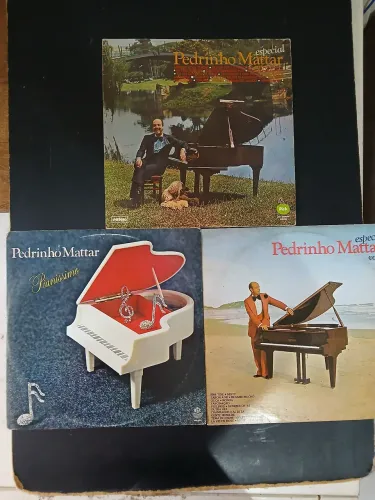 Rara coleção Disco de Vinil Pedrinho Mattar - Coleção Especial
